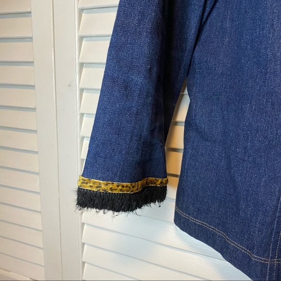 RABBIT RABBIT RABBIT DENIM AND JACQUARD JACKET - Picture 6 of 7